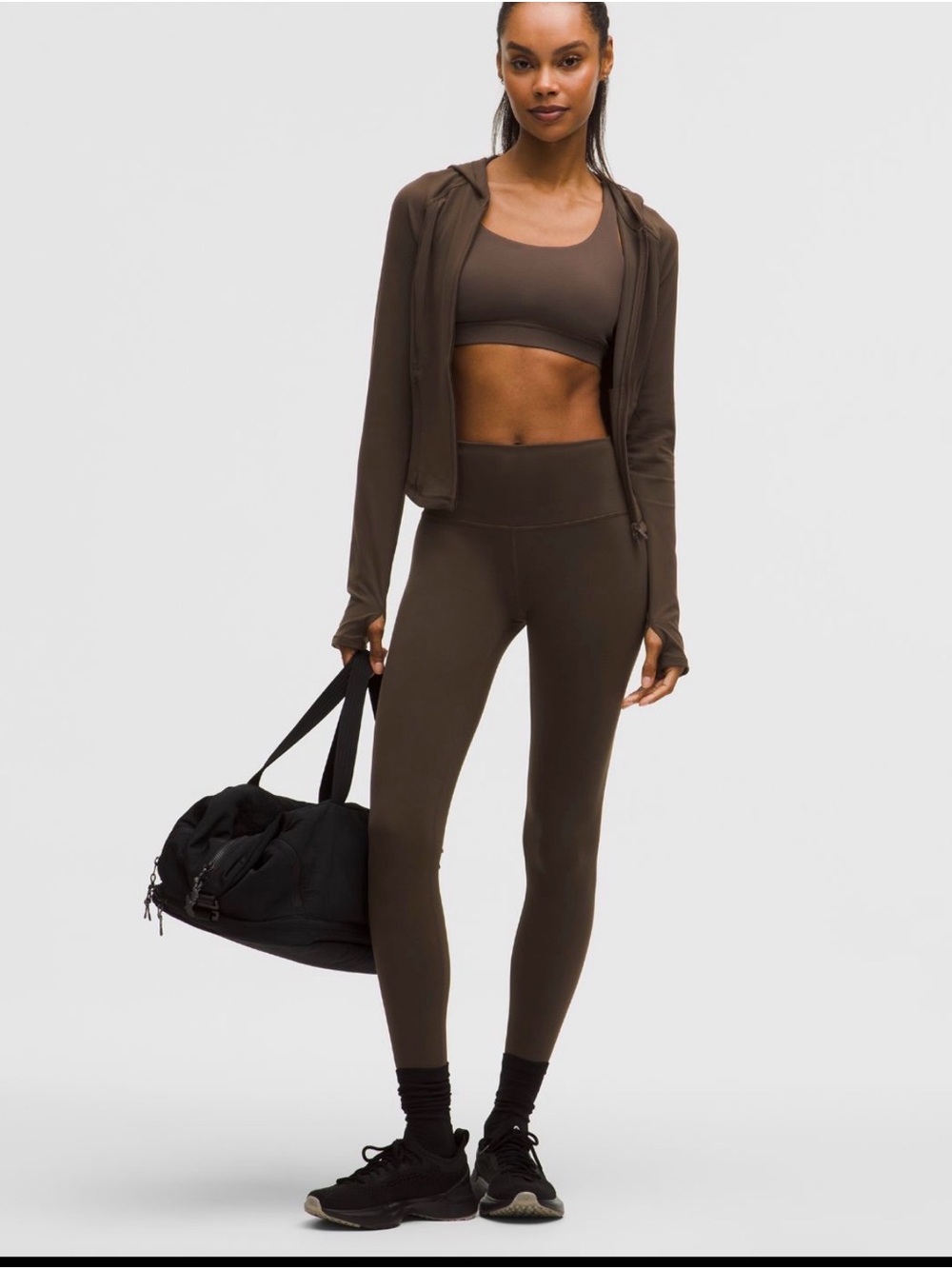 lululemon athletica High-Rise Leggings Espresso Brown size 14